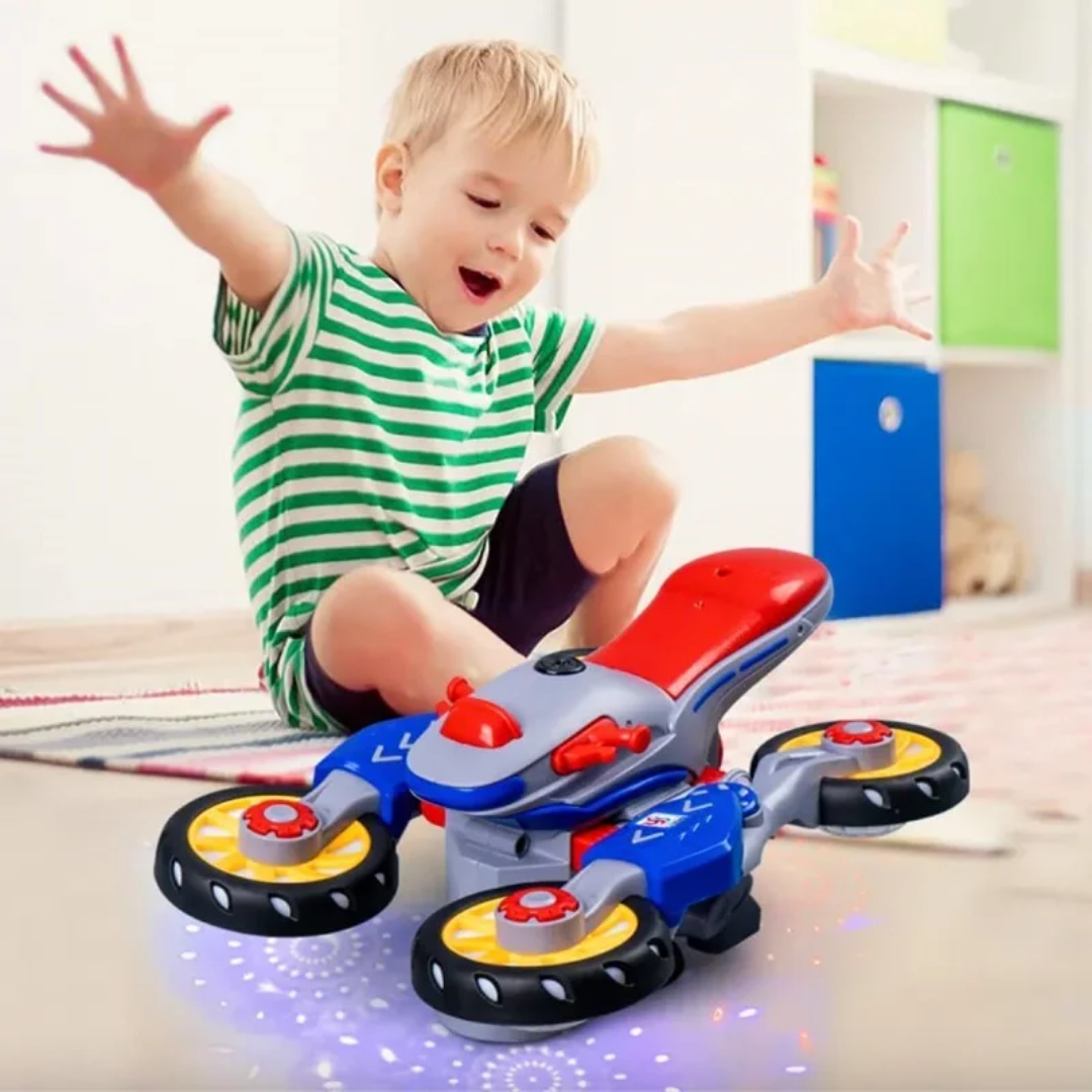360 Degree Motor Transformer Rotating Toy Bike